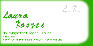 laura koszti business card